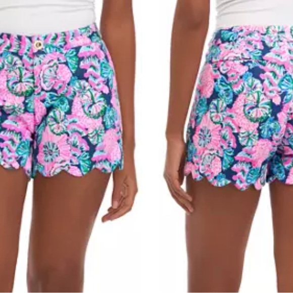 New Lilly Pulitzer NWT Buttercup 5” Knit Shorts Shroom With A View $74 Size 4 - Picture 5 of 13